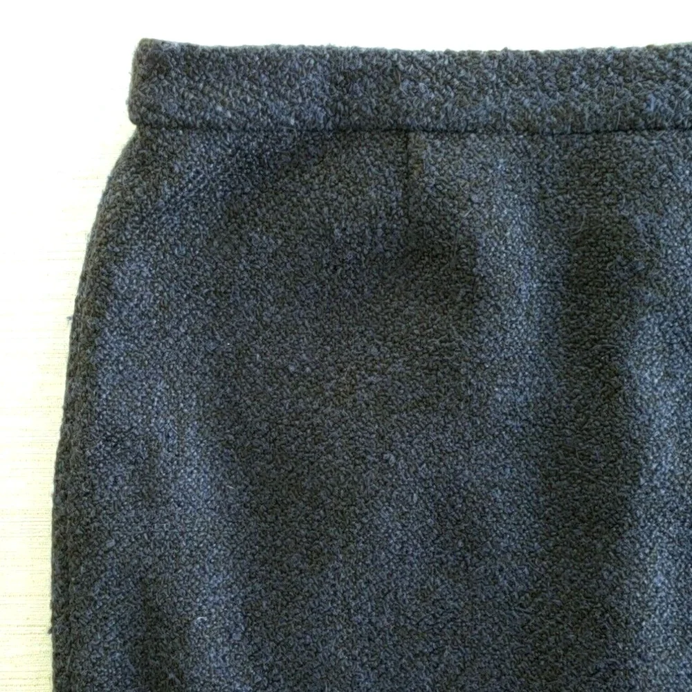 Gap Wool Blend Skirt Womens 10 Navy Blue Mini Lined Career Casual Academia Twee